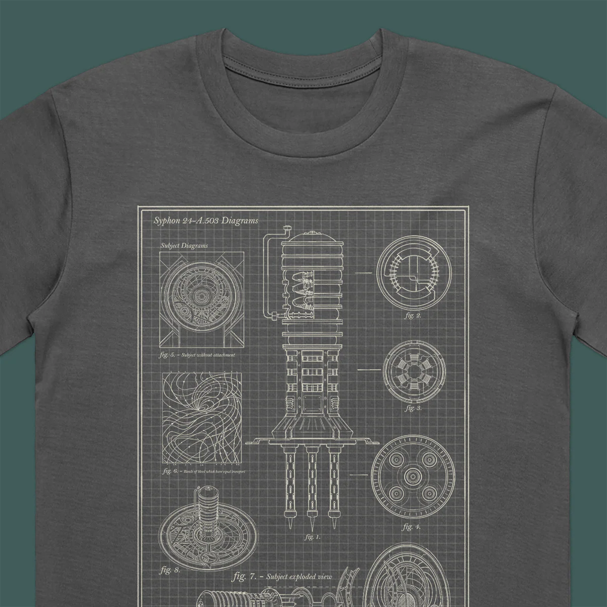 Candela Obscura Blueprint T-Shirt - Image 5