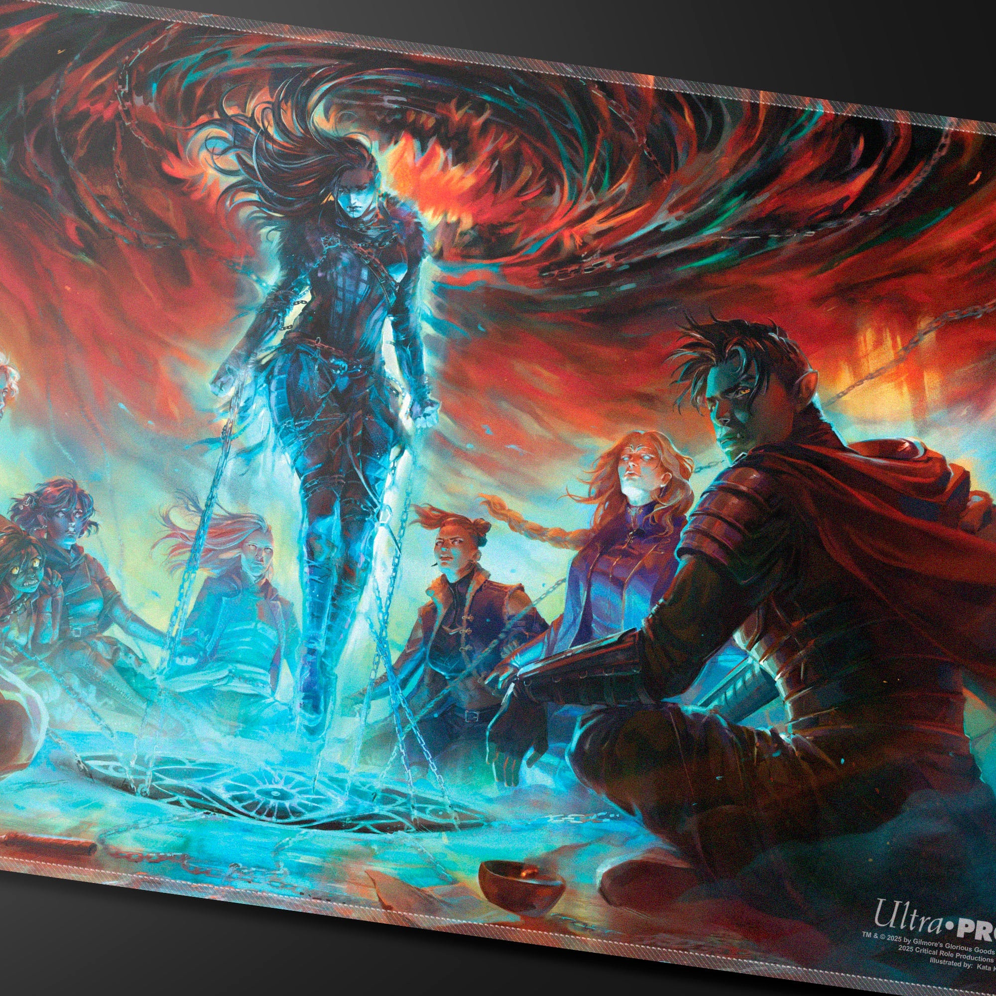 Critical Role Baddies - Chained Oblivion Stitched Playmat for Tabletop Gaming - Image 2