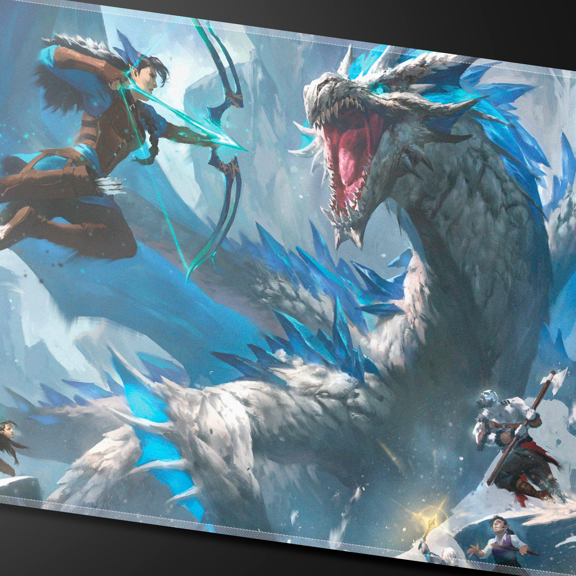 Critical Role Baddies - Vorugal Stitched Playmat for Tabletop Gaming - Image 2