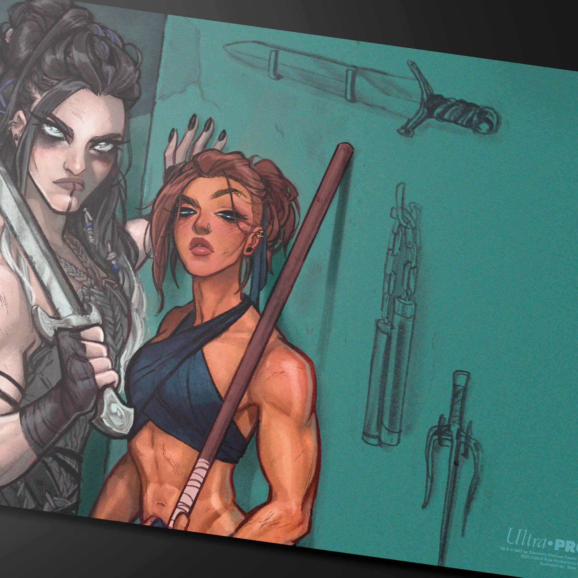 Critical Role Pinups - Yasha and Beauregard Playmat - Image 2