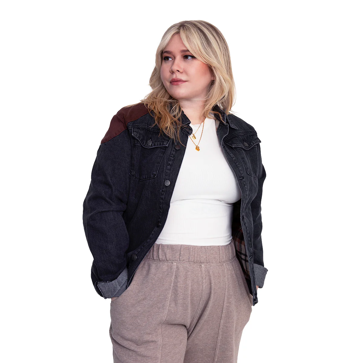 Vox Machina Collection: Grog Strongjaw Flannel Lined Denim Shirt Jacket - Image 2
